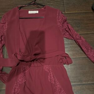 Low plunge romper